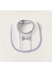 Giggles Textured Bib with Press Button Closure