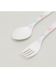 Hello Kitty Print Spoon and Fork Set