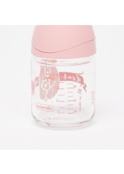 Suavinex Printed Feeding Bottle with Lid - 120 ml