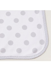 Giggles Polka Dot Print Receiving Blanket - 70x70 cms