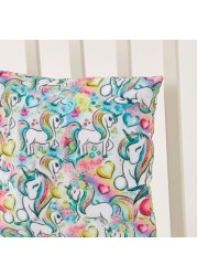 Juniors All-Over Unicorn Print Cushion