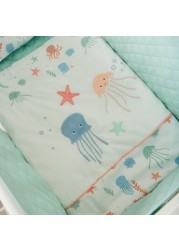 Juniors Under the Sea Applique Cradle Bedding Set