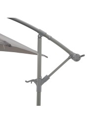 Malta Aluminum & Polyester Overhanging Crank Parasol (2530 x 2980 mm)