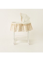 Juniors Printed Bassinet with Canopy