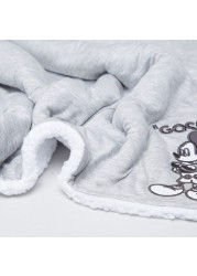 Disney Mickey Mouse Detail Sherpa Blanket - 76x102 cms