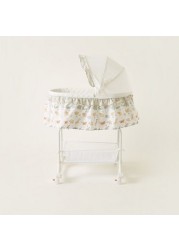 Juniors Printed Bassinet with Canopy