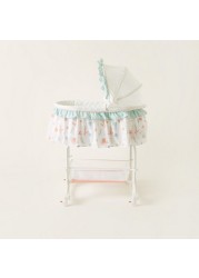 Juniors Printed Bassinet with Canopy