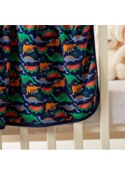 Juniors Dinosaur Print Receiving Blanket