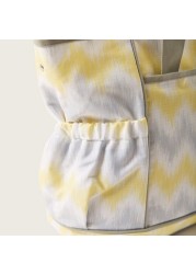 Juniors Chevron Print Diaper Bag with Zip Closure