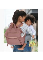 SkipHop Textured Diaper Backpack with Shoulder Straps