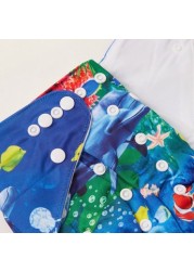 Baby Vision All-In-One Printed Reusable Diaper