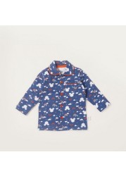 Disney All-Over Mickey Mouse Print Shirt and Pyjamas Set