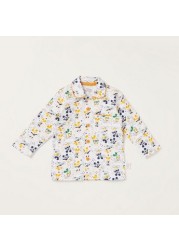 Disney All-Over Mickey Mouse Print Shirt and Pyjamas Set