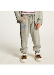 Kappa Printed Hooded Sweatshirt and Jog Pants Set