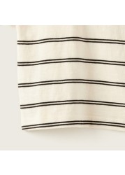 Juniors Striped T-shirt with Short Sleeves