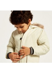 Juniors Zip Through Jacket with Hood and Pockets