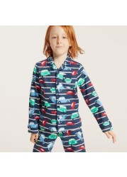 Juniors Printed Shirt and Pyjama Set