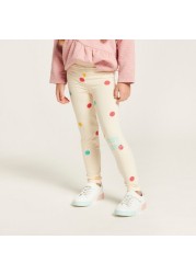 Disney Printed Leggings with Elasticated Waistband