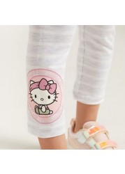 Sanrio Hello Kitty Striped Leggings with Elasticised Waistband - Set of 2