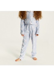 Juniors Printed Long Sleeve Shirt and Pyjama Set