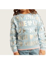 Disney All-Over Minnie Mouse Print Pullover with Long Sleeves