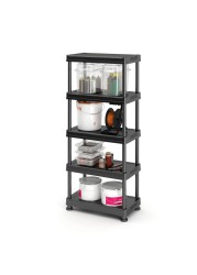 5-Tier Polypropylene Shelf (40 x 80 x 182 cm)