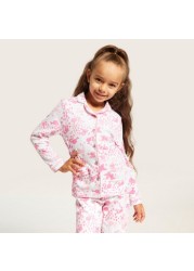 Barbie Printed Shirt and Pyjama Set