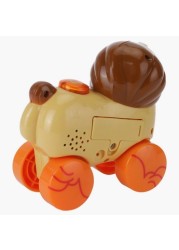 Juniors Musical Roll Along Lion Toy