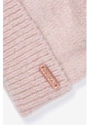 Barbour® International Sparkle Knitted Beanie With Pom