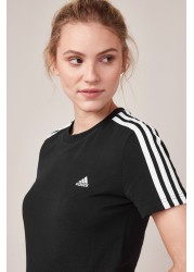 adidas 3 Stripe T-Shirt