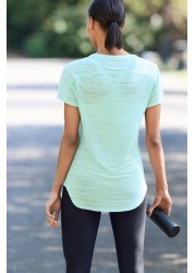 Next Active Sports Short Sleeve V-Neck Top Regular