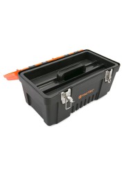 Tactix Tool Box (23 x 40 x 21 cm, Black & Orange)