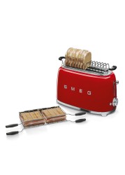 SMEG Retro 4-Slice Toaster (1500 W, Red)