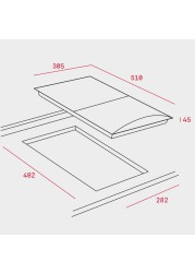 Teka Built-In 2-Burner Gas Hob, EFX 30.1 2G AI AL CI (4.5 x 30.5 x 51 cm)