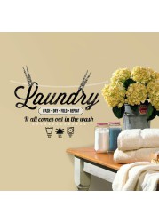 RoomMates Laundry Quote Peel & Stick Wall Decals (18 Pc.)