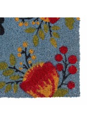 Rag n Rug Coir Floral Welcome Mat (45 x 75 cm)