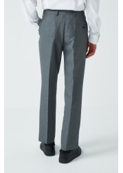 Machine Washable Plain Front Trousers Slim Fit