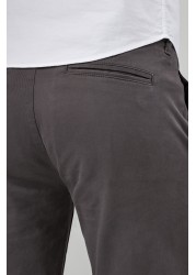 Stretch Chino Trousers Straight Fit