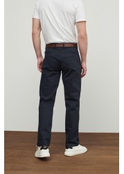 Belted Soft Touch Chino Trousers Straight Fit