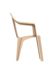 Cosmoplast Plastic Bamboo Armchair (63 x 58 x 81 cm)