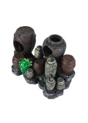 Foshan Artificial Ancient Jars Aquarium Decoration