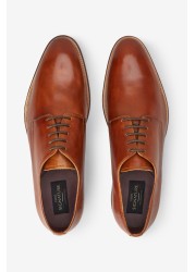 Signature Leather Plain Derby Shoes