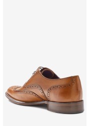 Signature Italian Leather Wing Cap Brogues