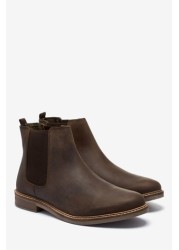 Waxy Finish Chelsea Boots