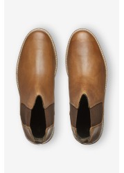 Waxy Finish Chelsea Boots