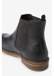 Waxy Finish Chelsea Boots