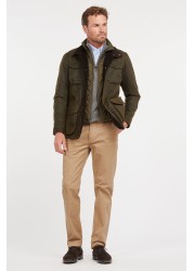 جاكيت شمع Ogston أخضر زيتوني من Barbour