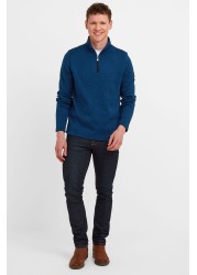 Tog24 Blue Pearson Mens Knitlook Fleece