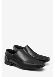 Leather Panel Slip-On Shoes Regular Fit