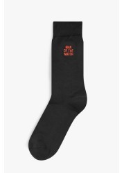 Embroidered Socks 5 Pack